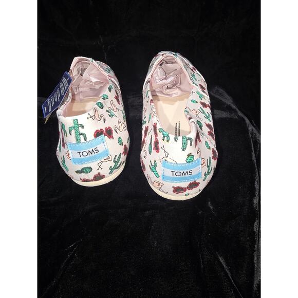 TOMS Women's Alpargata Loafer Flat Shoes Flamingo Summer Vacation Print-Size 8.5 - Picture 3 of 6